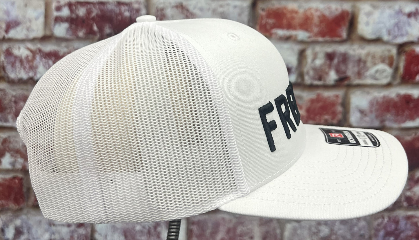Richardson 112 White 3D puff FREEDOM Hat