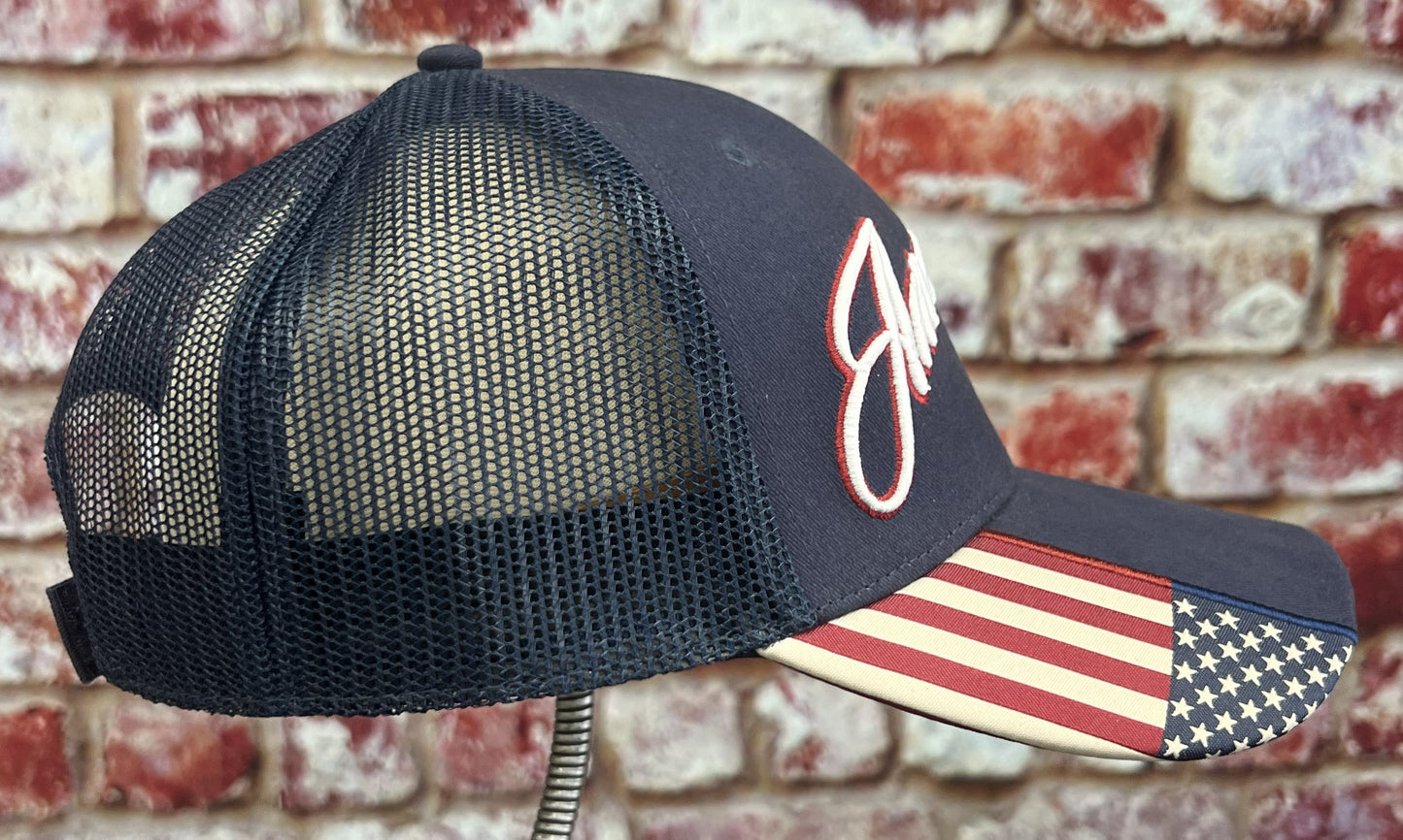 OC300M American Made 3D puff Flag on Bill Hat